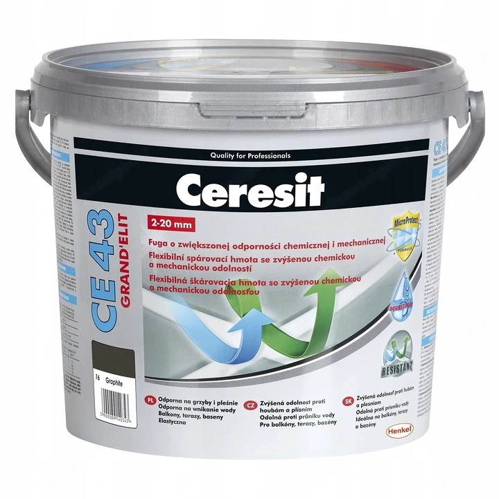 Ceresit CE 43 GRAPHITE Fugenmoertel fuer Balkone und Terrassen 5 kg