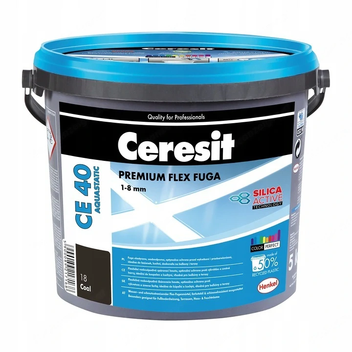 Artikel: Ceresit CE 40 COAL flexible grout 5 kg black Hochwertiger Artikel aus unserem Online-Shop