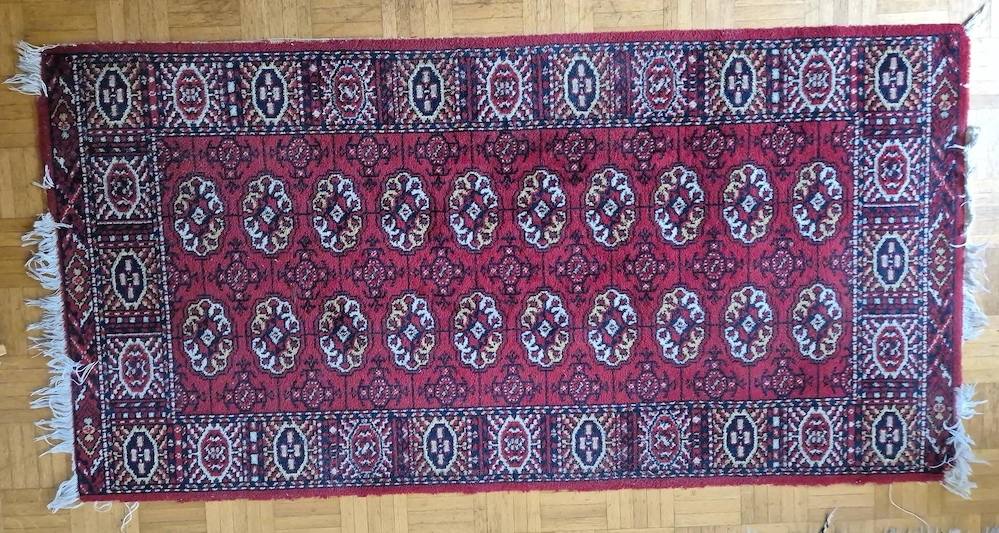 Edler pakistanischer Bochara Teppich Läufer   Handgeknüpft   160 x 80 cm   Top Zustand! 