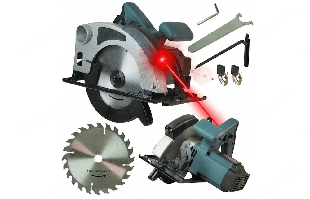 #SALE# 2200W Handkreiss ge mit Laserf hrung und Starterset XXL