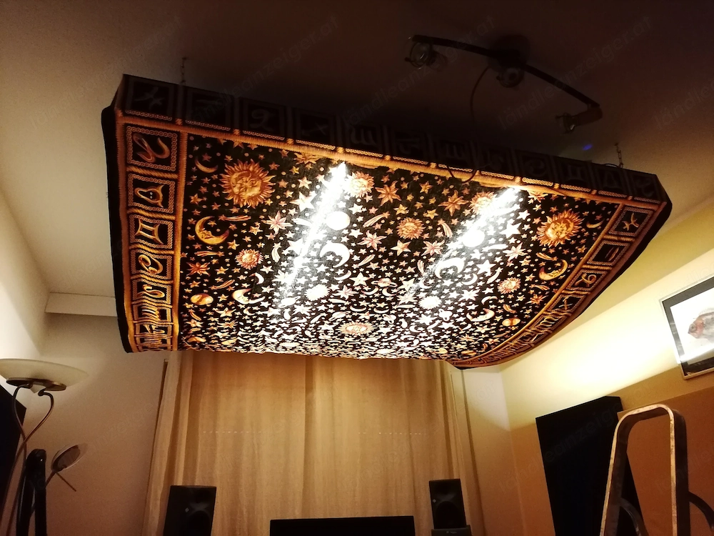 Großer Akustik-Deckenabsorber   Deckensegel   Rockwool   Homestudio   Tonstudio