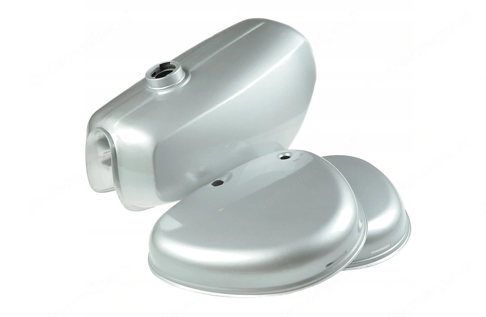 #SALE# NEUER Kraftstofftank mit Seitendeckel in Silber im XXL-Set