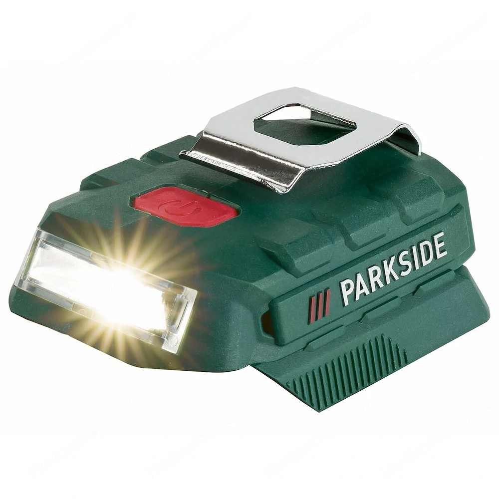PARKSIDE  LED-Lampen-Akku-Adapter mit USB-Anschluss PAA 20 LI B2