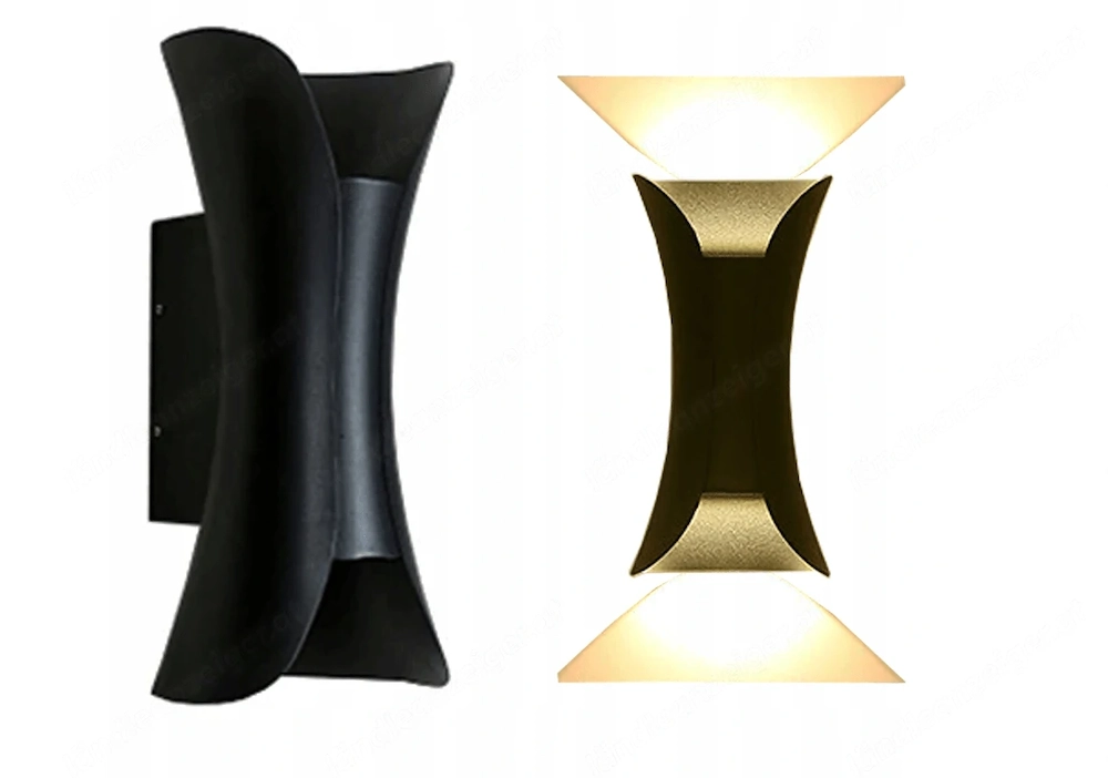 6x Designer Au enlampe Wandleuchte Anthrazit Schwarz SET