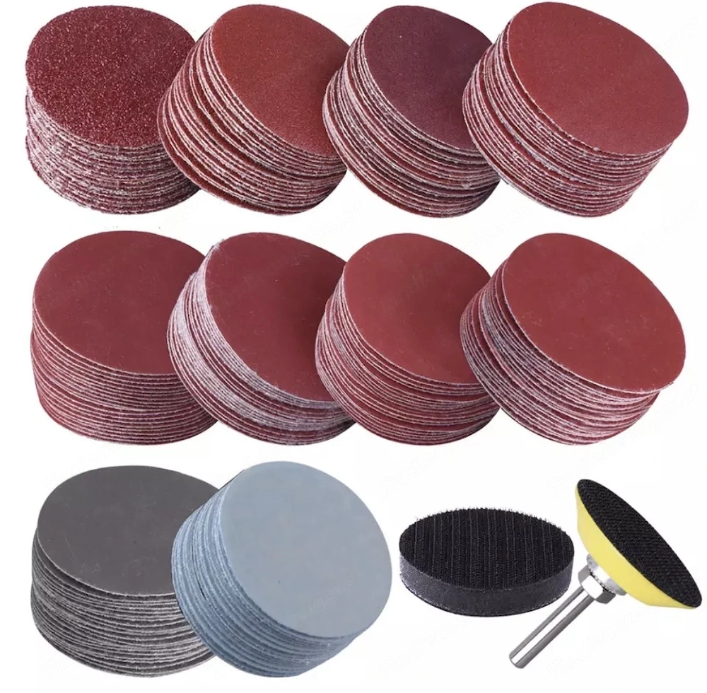 Schleifpapier-Set mit Bohrerhalter und Adapter 203-teilig