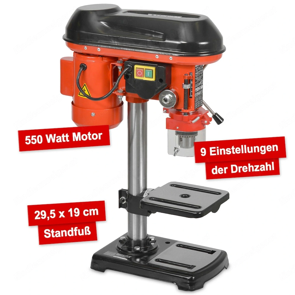 Mit der Bohrmaschine k nnen L cher in verschiedenste Materialien gebohrt werden