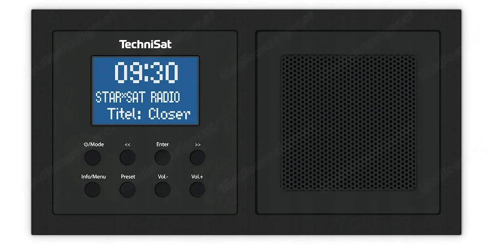Unterputzradio DAB+ FM Bluetooth-System mit Lautsprechern und Rahmen