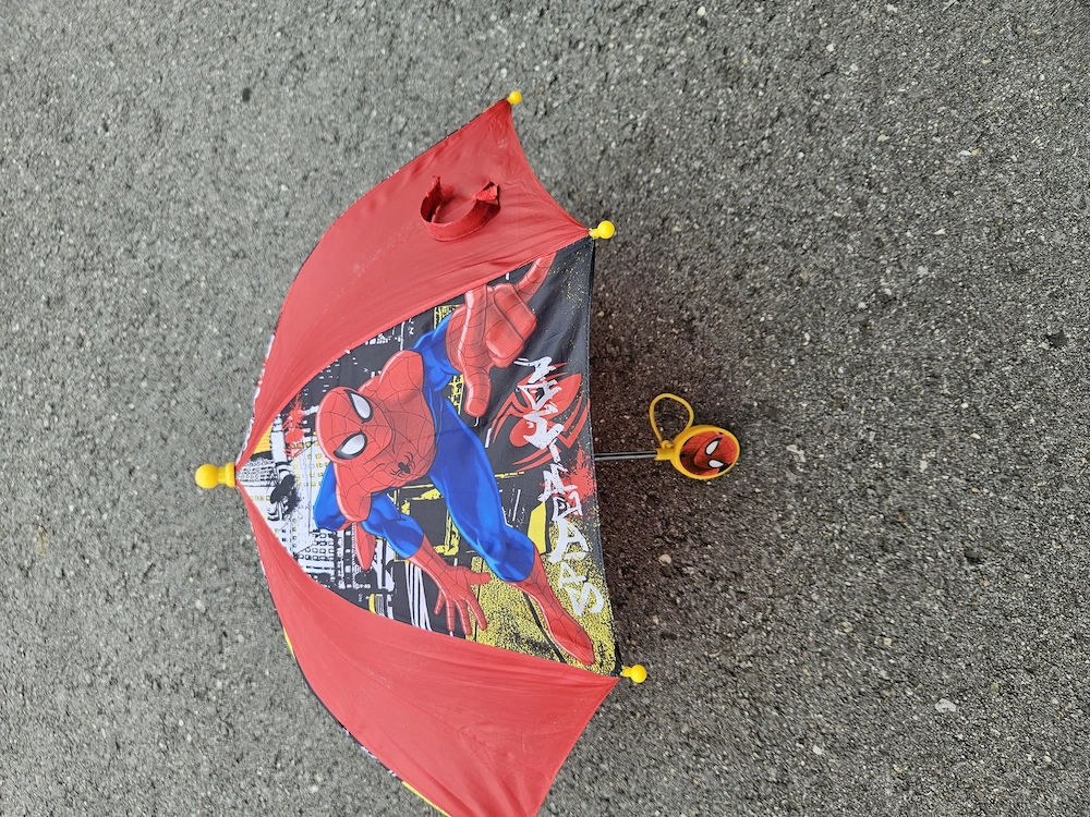 Regenschirm Spiderman zu verschenken