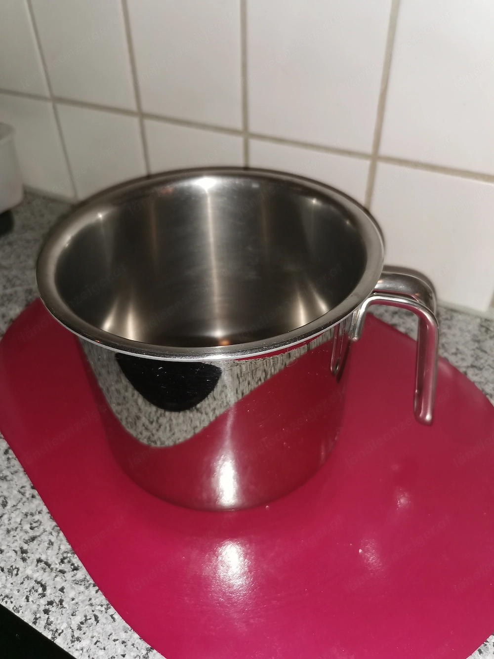 Milchtopf Edelstahl Cristal Spring DM 14 cm ohne Rand, H=12,5 cm