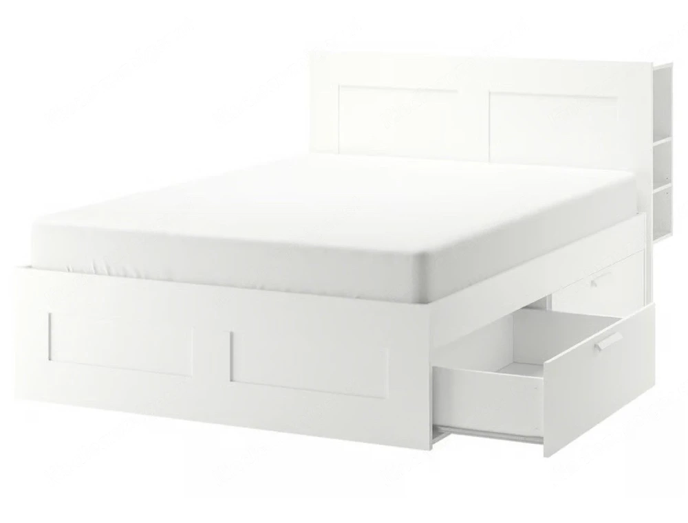 Bett mit Schubladen inkl. Emma Matratze + Lattenrost