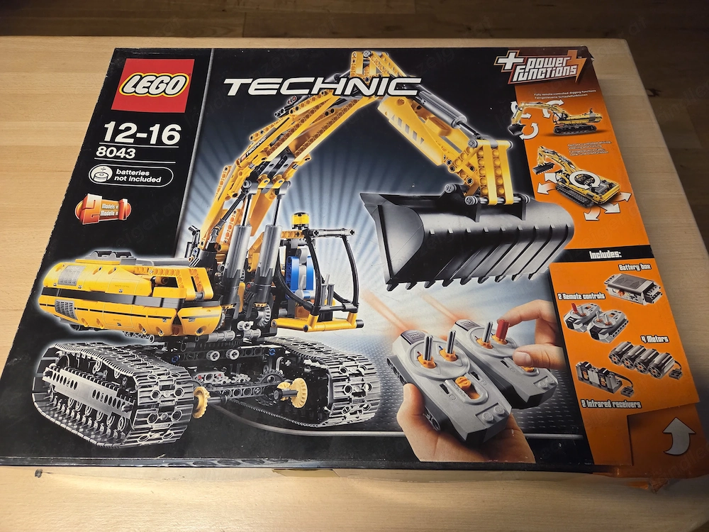 Lego Technic 8043 Bagger   Radlader power functions