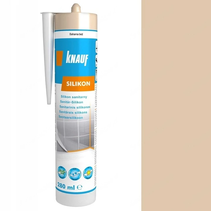 Artikel: Sanitary silicone KNAUF Bahama beige 280ml Hochwertiger Artikel aus unserem Online-Shop