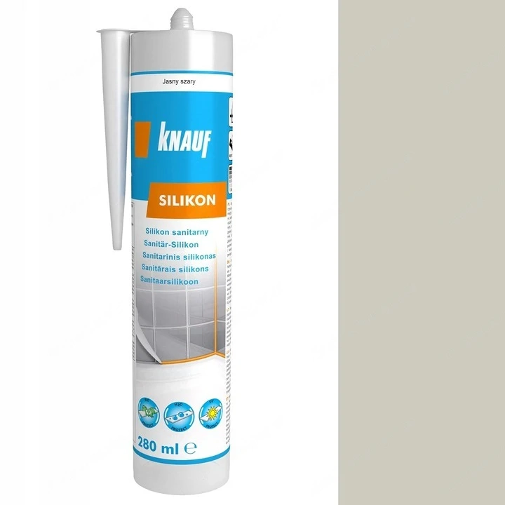 Artikel: Sanitary silicone KNAUF light gray 280ml Hochwertiger Artikel aus unserem Online-Shop