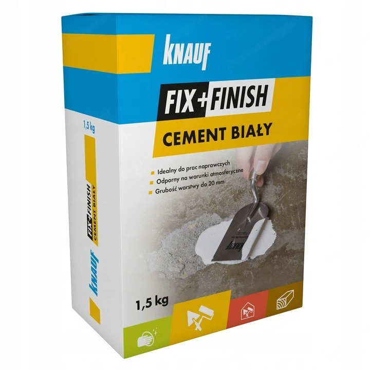 Artikel: Knauf Fix + Finish renovation filler special white cement 1.5 kg Hochwertiger Artikel aus u