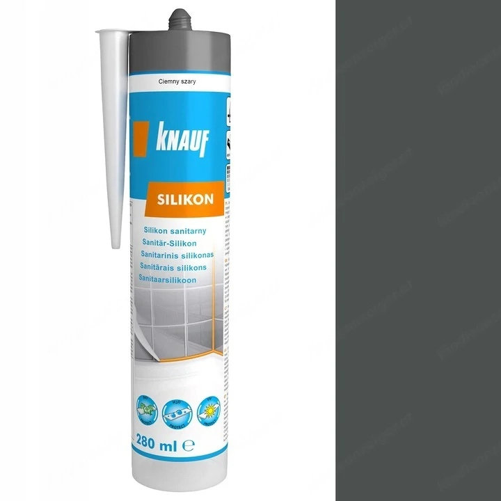 Artikel: Sanitary silicone KNAUF dark gray 280ml Hochwertiger Artikel aus unserem Online-Shop
