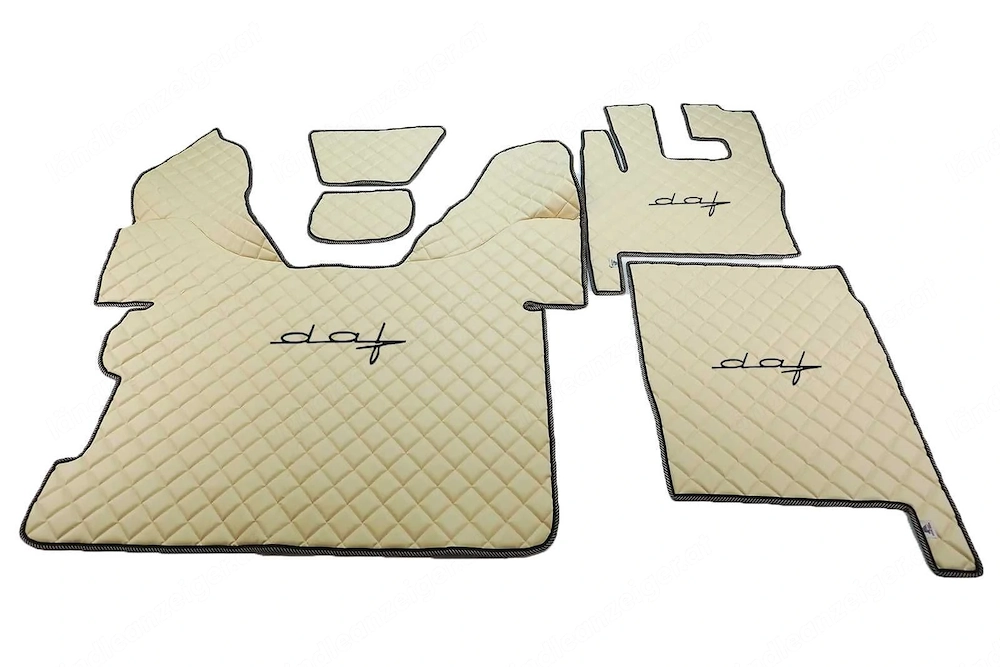 Artikel: Handmade quilted floor mats DAF XF105 2006-2012 automatic transmission COLOR CHOICE stick H