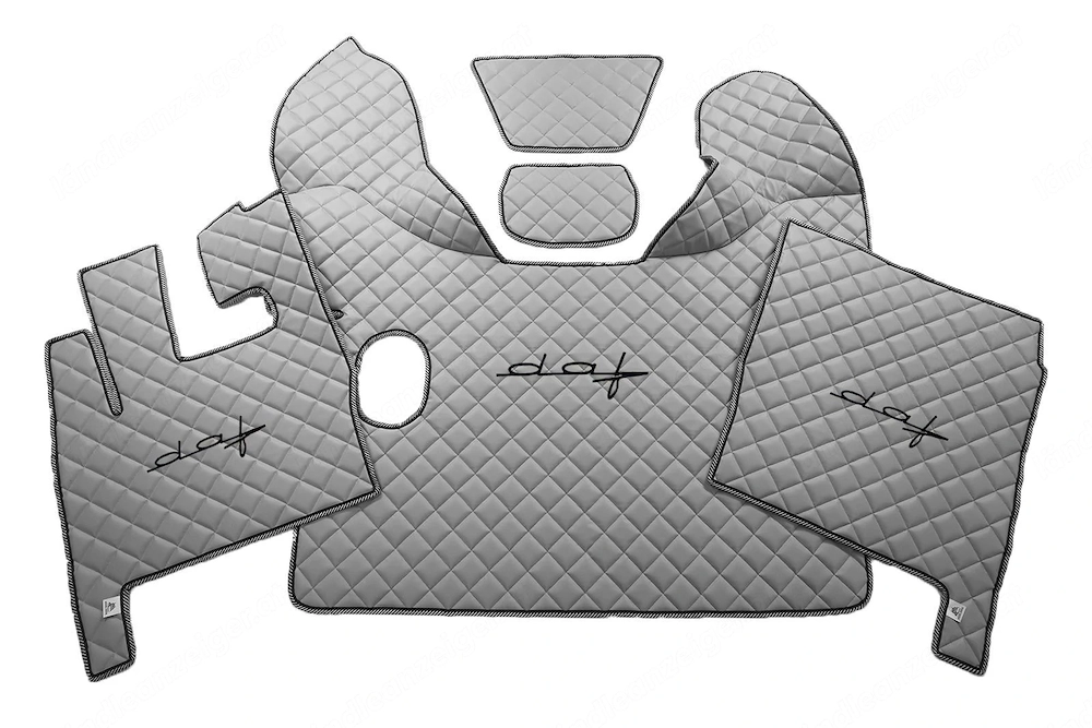 Artikel: Handmade quilted floor mats DAF XF105 2006-2012 manual transmission COLOR CHOICE stick Hoch
