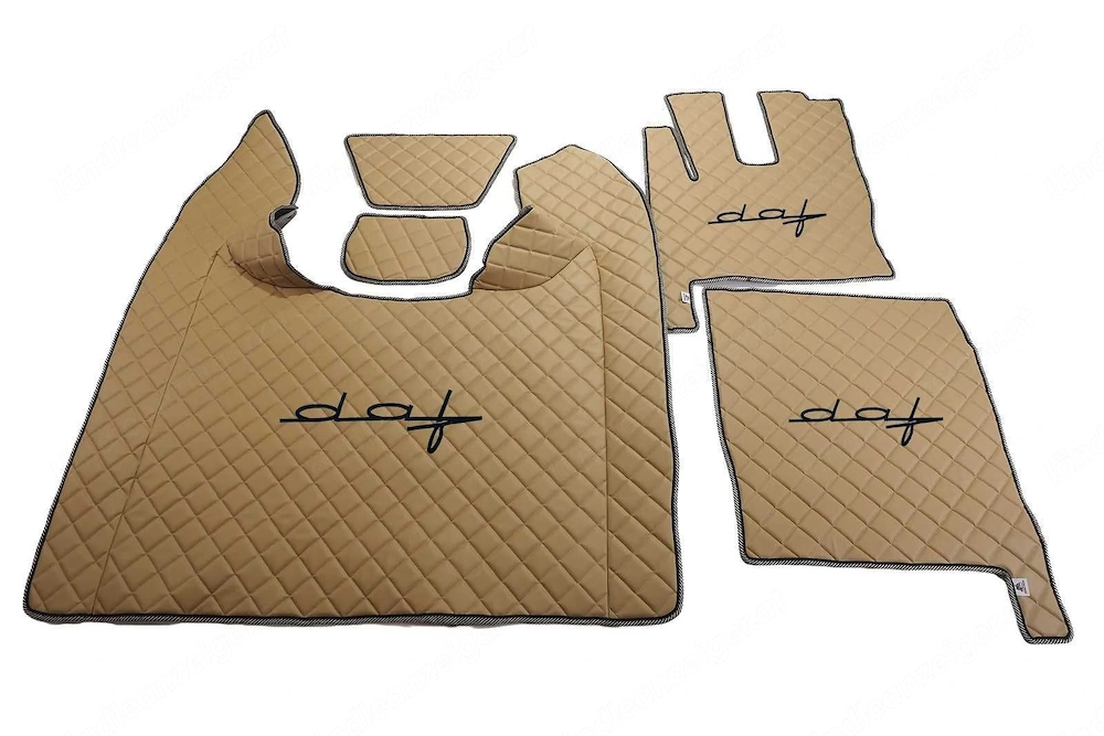 Artikel: Handmade quilted floor mats DAF XF106 FROM 2017 - POLYERED VERSION automatic transmission C