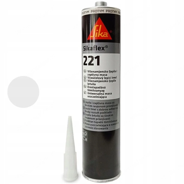 Artikel: Sikaflex 221 white 300 ml SIKA adhesive sealant Hochwertiger Artikel aus unserem Online-Sho