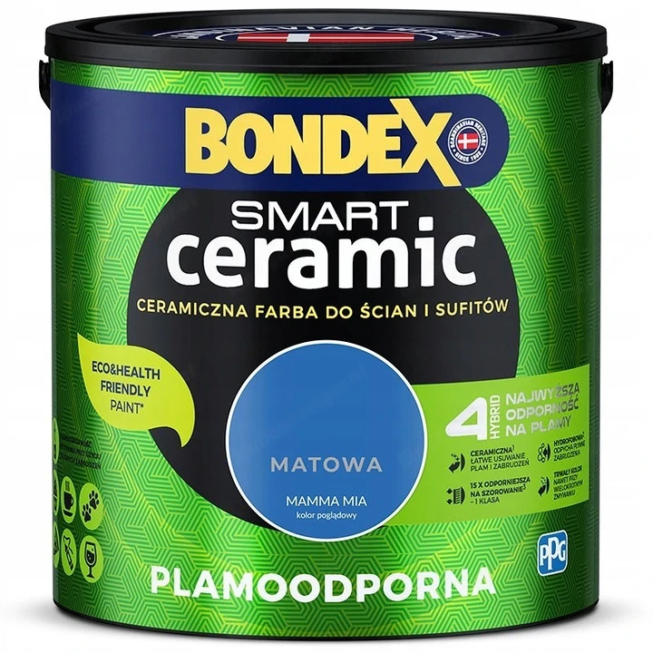 Artikel: Bondex ceramic wall paint 2.5 l matt blue Hochwertiger Artikel aus unserem Online-Shop