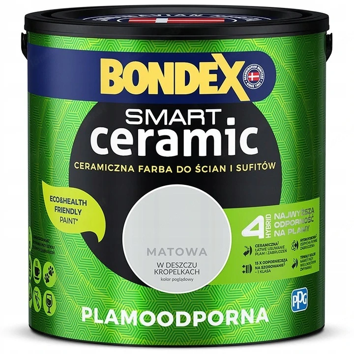 Artikel: Bondex ceramic wall paint 2.5 l Drop Rain matt gray Hochwertiger Artikel aus unserem Online