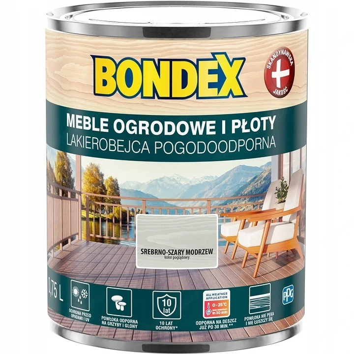 Artikel: Bondex paint stain weather-resistant stain wood color silver gray larch 0.75 l Hochwertiger