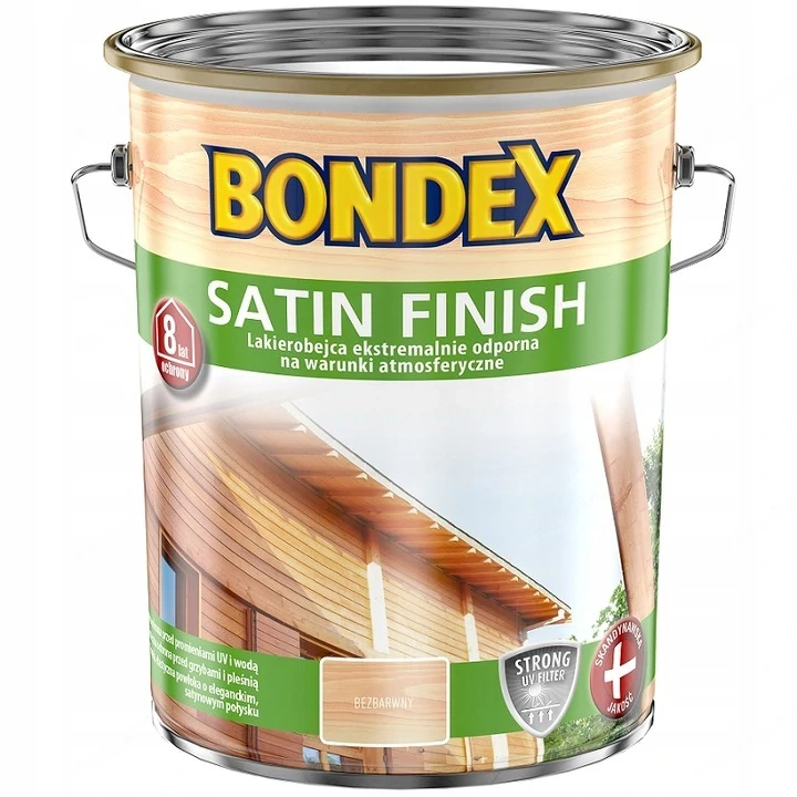 Artikel: Bondex SATIN-FINISH lacquer stain weather-resistant stain wood color clear 5 l Hochwertiger