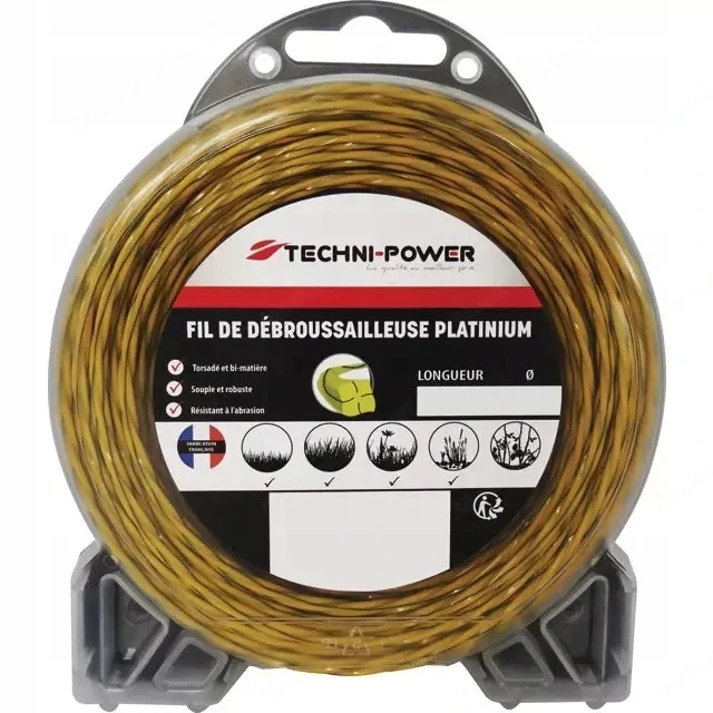 Artikel: Brush cutter trimmer cutting line PLATINIUM 2.4 mm twisted Hochwertiger Artikel aus unserem