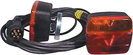 Satz magnetischer Rueckleuchten mit 4 Funktionen 7 5 m Anhaenger PKW LKW Landmaschinen