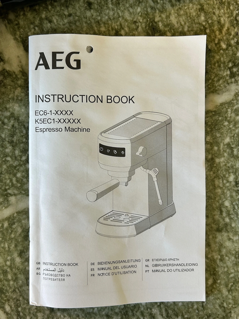 AEG Espresso Siebträgermaschine EC6-1-6ST Gourmet