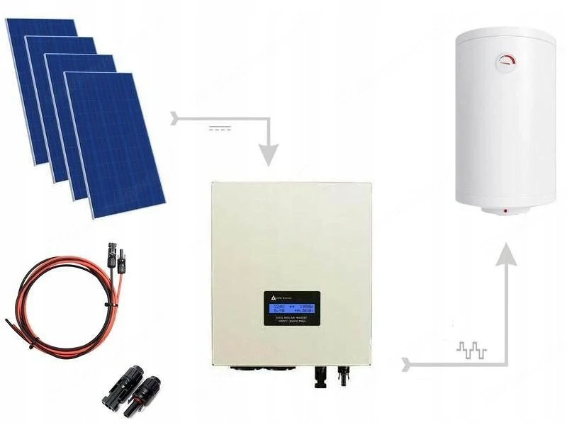Solaranlage komplettes Solarpaket Warmwasser mit Speicher 1650W