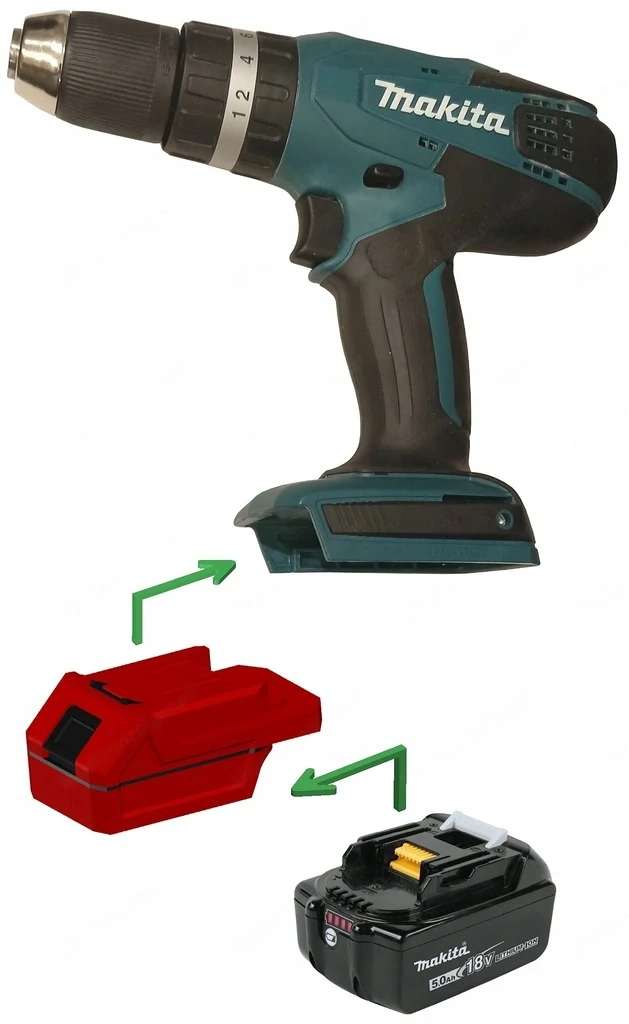 NEU Makita LXT Akkuadapter fuer Makita G series 18V