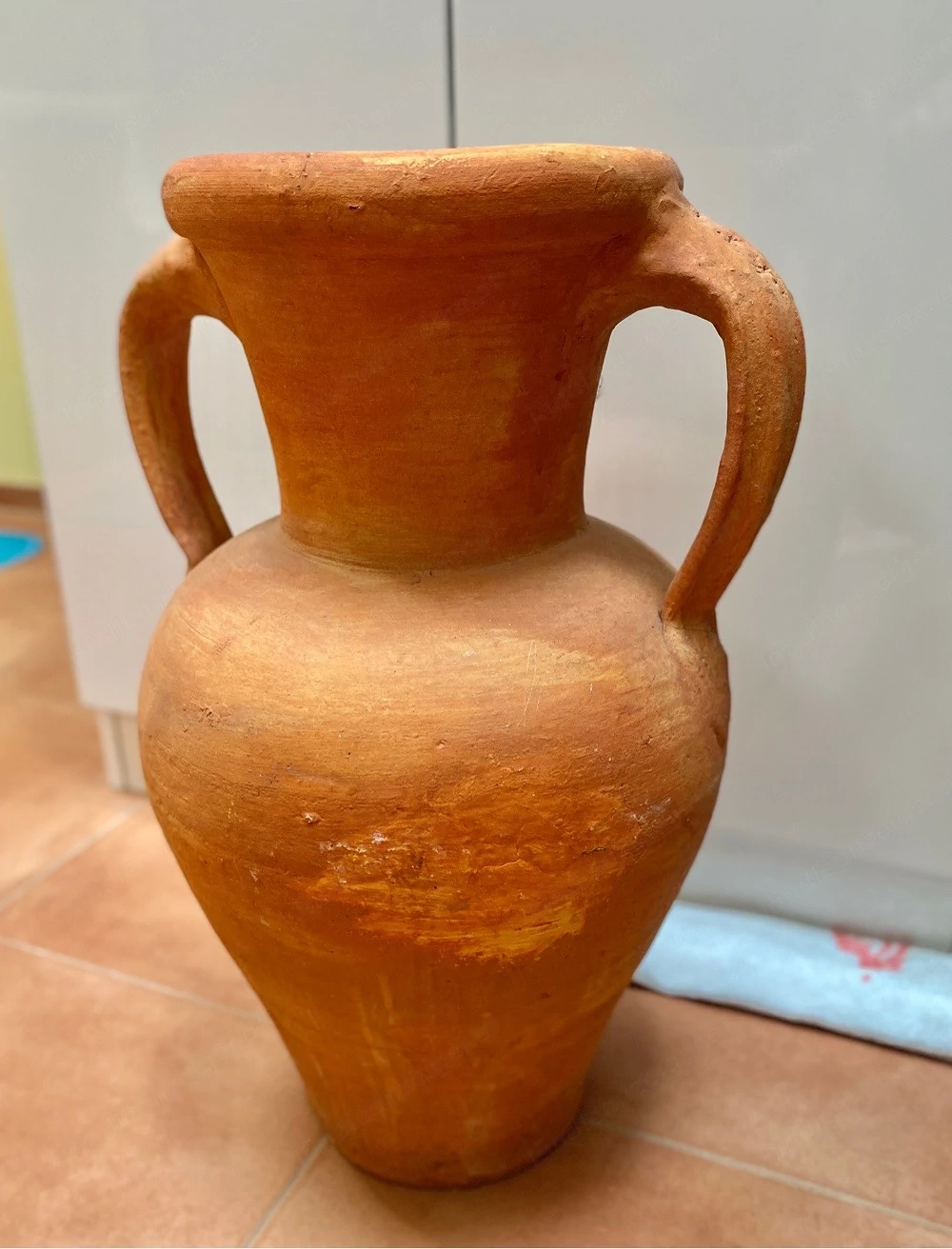 Große Ton-Amphore (50cm)   Perfekt für Garten-Deko   Upcycling