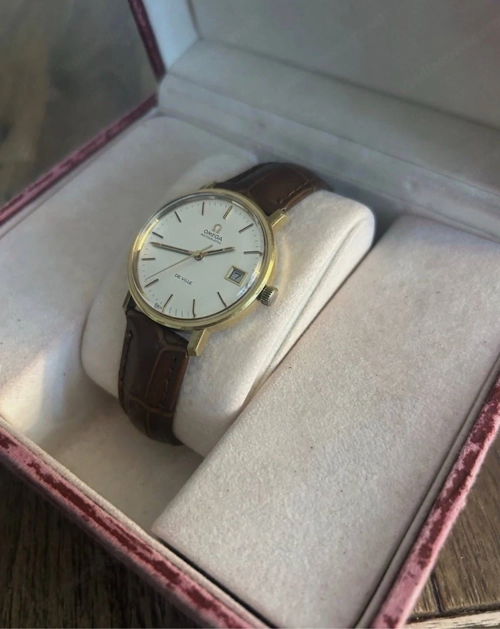 Omega DE VILLE Automatik 168.0086 Vintage Cal 1002 Inkl Rote Omega Box
