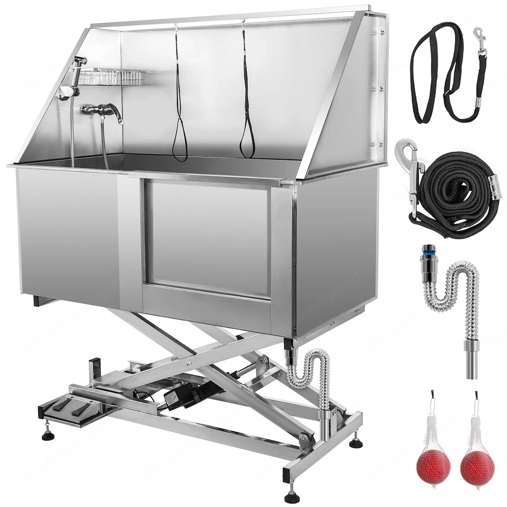 Haustiersalon, Hundesalon, Hundesalon-Badewanne, Edelstahl, langlebig, f r Hunde und Katzen, mit pro