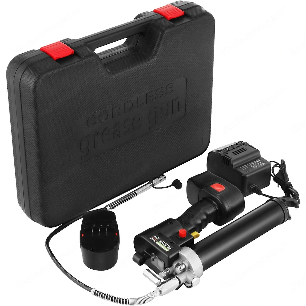 Starterset 18V Akku-Fettpresse inklusive 2x 4,0Ah Akku-Ladeger t und Koffer