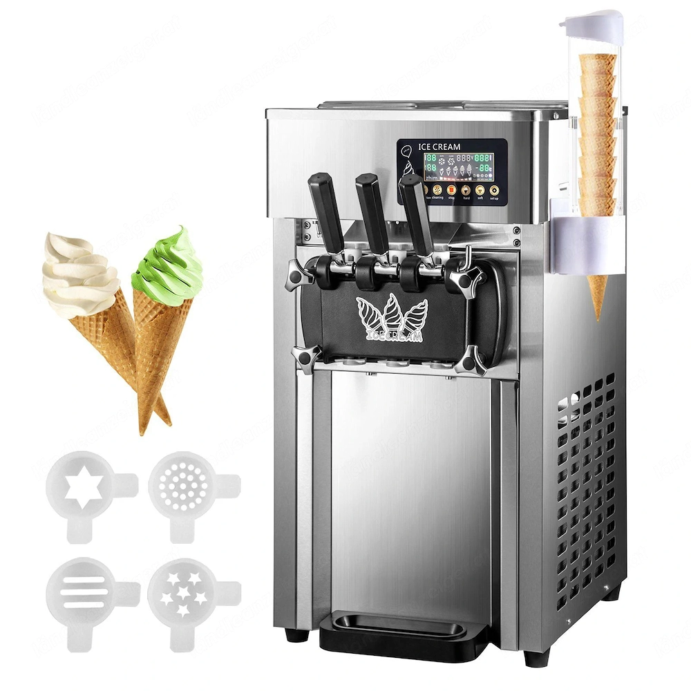 Kommerzielle Softeismaschine f r Bistro-Restaurants, 2350 W, Arbeitsplatte, 16 18 l Std. mit LCD-Dis