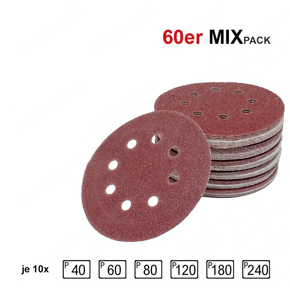 NEU in Originalverpackung 60 St ck Exzenterschleifscheiben   125mm verf gen  ber 8 L cher und sind s