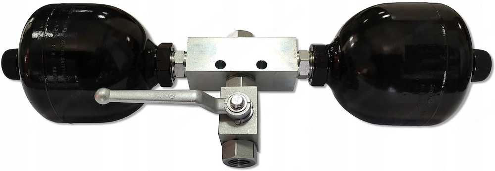 Das Kit enth lt: Hydraulikspeicher Hydraulikspeicher HDA 0,75L Gerader Anschlussnippel G1 2" - G1 2"