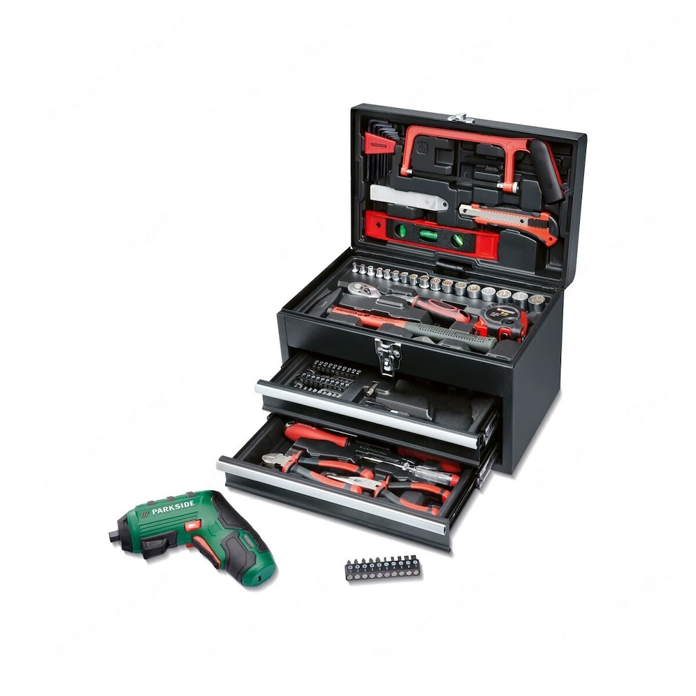 *SALE* PARKSIDE  Werkzeugkoffer Metall  PWBM A1 , mit 4V-Batterie