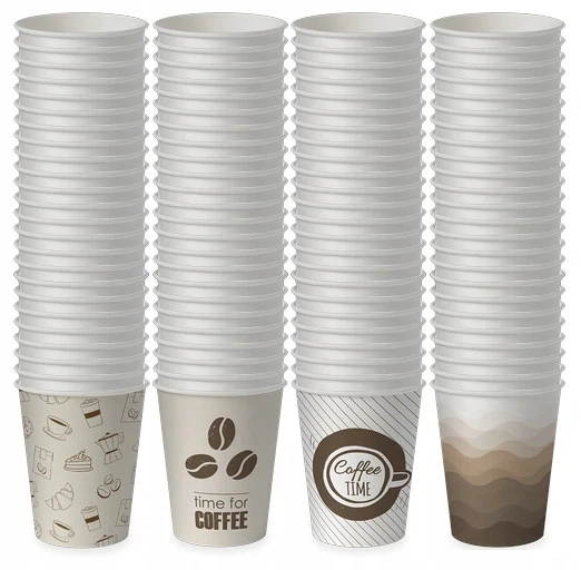 Einweg papierbecher fuer kaffee eco 50 stueck gastro restaurant catering snack bar