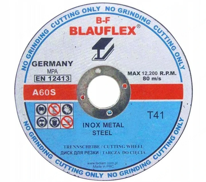 Ein Satz von 50 Trennscheiben aus Metall verf gt  ber ein mit Kunstharz gebundenes und mit Glasfaser