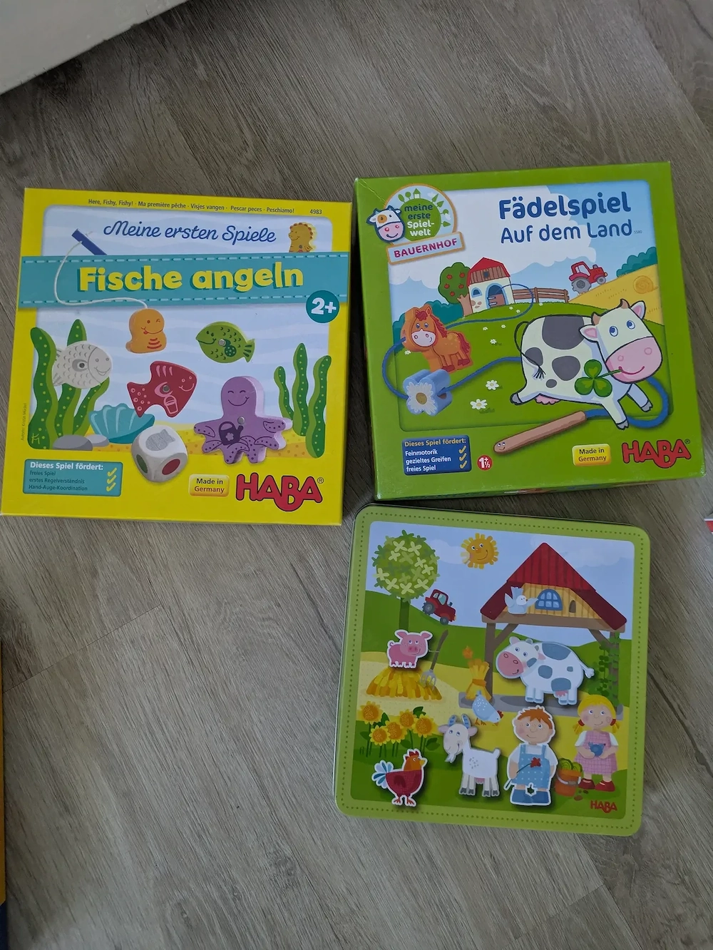 3 Haba Spiele im Set 