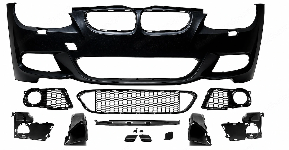 BMW E92 E93 LCI M-Paket Frontstoßstange Komplett   Black Sapphire Metallic   Neu