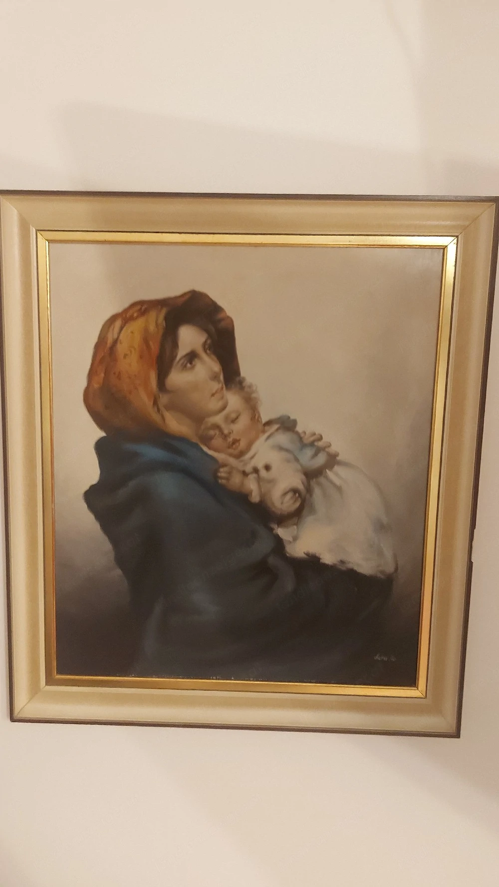 ölbild madonna mit kind
