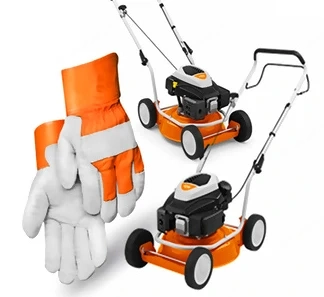 Perfekt zum Mulchen   der leistungsstarke Benzin-Rasenm her RM 2 RC! Dank des Benzinm hers STIHL RM 