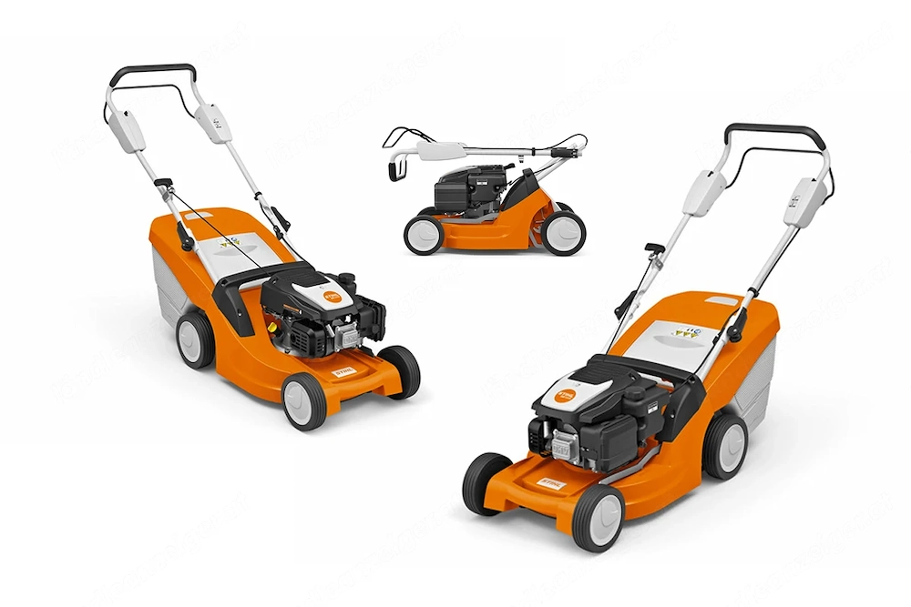 Der STIHL RM 443 ist ein universeller Benzinm her mit einer Schnittbreite von 41 cm