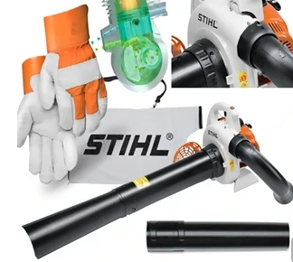 Dank der leistungsstarken STIHL Gebl se geh rt das zeitraubende Arbeiten mit Besen und Rechen der