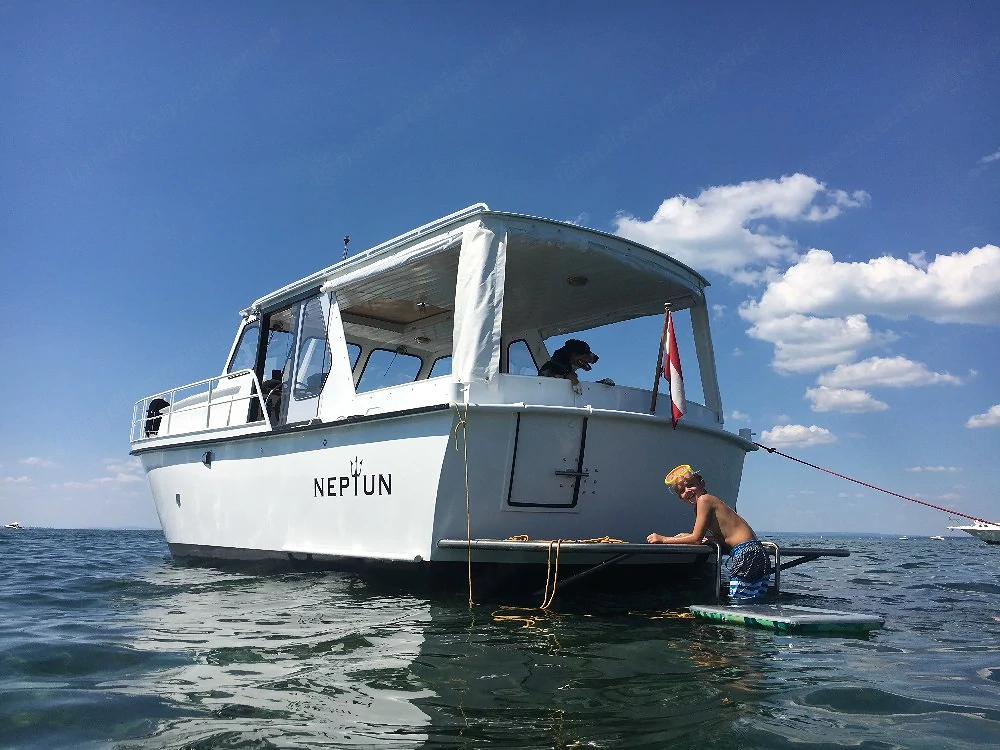 Stahlyacht, Boot, ohne Motor