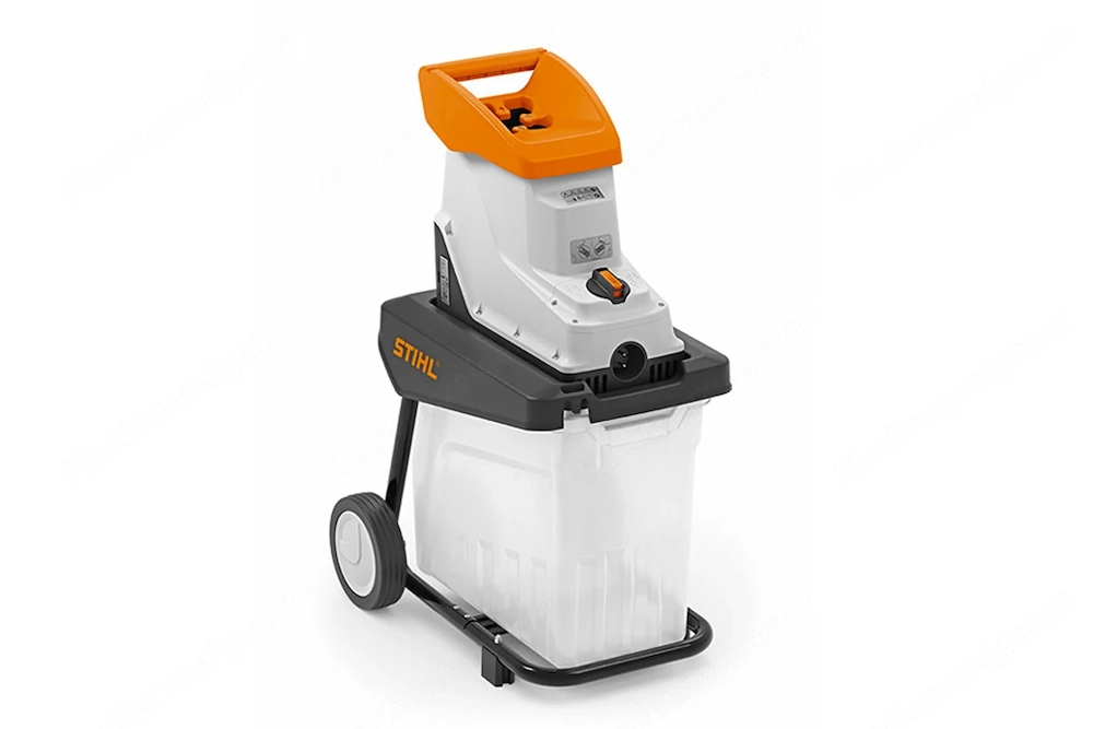 Stihl GHE 135 L Elektro-Gartenh cksler H cksler mit Tank + Profi-Handschuhen (2,3 kW, 40 U min)